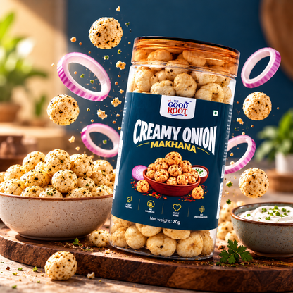 The Good Root Creamy Onion Makhana – Rich & Savoury