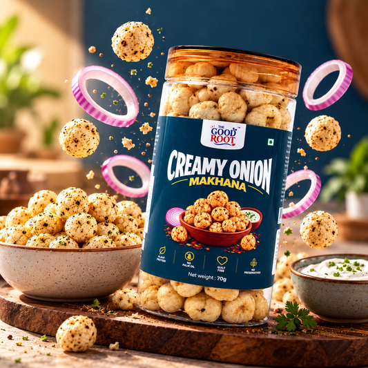 The Good Root Creamy Onion Makhana – Rich & Savoury