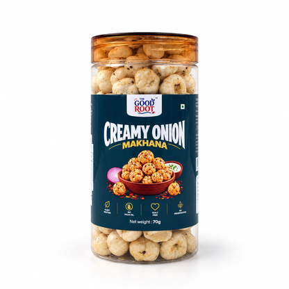 The Good Root Creamy Onion Makhana – Rich & Savoury