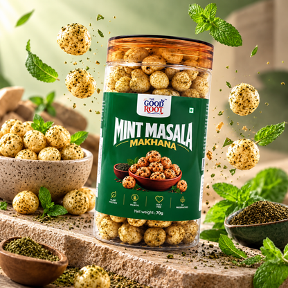 The Good Root Mint Masala Makhana – Crunchy & Refreshing
