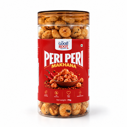 The Good Root Peri Peri Makhana – Spicy & Crunchy Fox Nuts