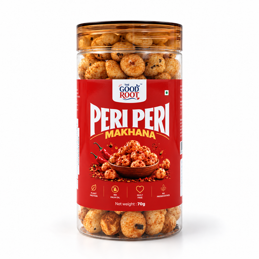 The Good Root Peri Peri Makhana – Spicy & Crunchy Fox Nuts