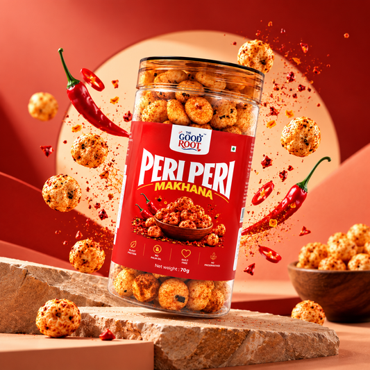 The Good Root Peri Peri Makhana – Spicy & Crunchy Fox Nuts